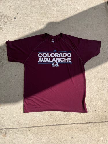 New Colorado Avalanche Player Issued Adidas T-Shirt