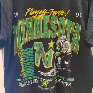 MINNESOTA NORTH STARS STANLEY CUP PLAYOFF 1991 NHL SHIRT (Large)