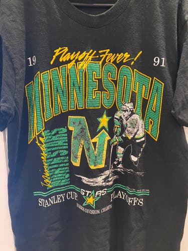 MINNESOTA NORTH STARS STANLEY CUP PLAYOFF 1991 NHL SHIRT (Large)