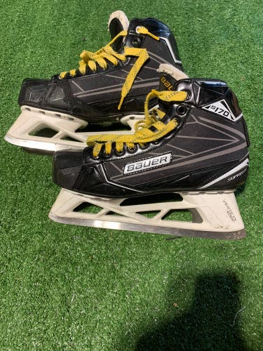 Used Bauer Regular Width  Size 7 Supreme S170 Hockey Goalie Skates