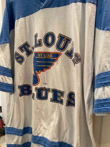 St Louis Blues Shirt Long Sleeve Adult Small NHL Blue