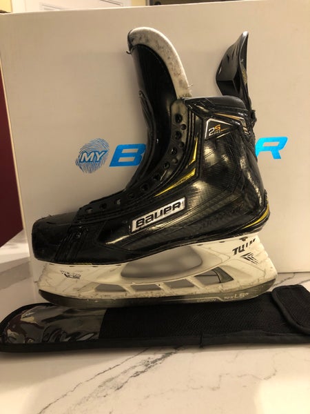 Used Bauer Regular Width Pro Stock Size 7 Supreme 2S Pro Hockey Skates