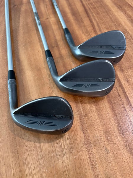 Used Right Handed Stiff Flex 56 Degree SM8 Wedge Set
