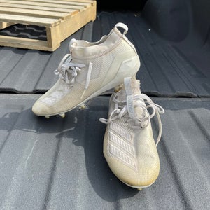 White Men's Molded Cleats Adidas Cleats