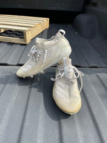 White Men's Molded Cleats Adidas Cleats