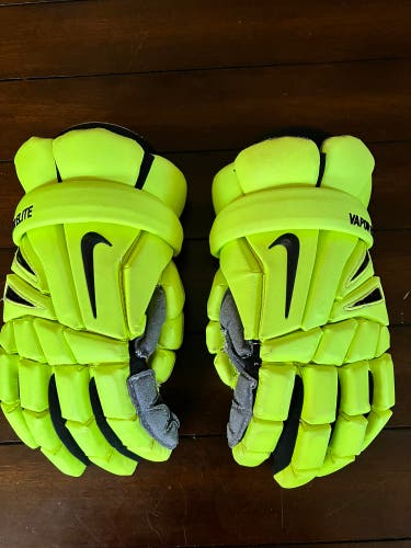 Custom Volt Nike 13" Vapor Elite Lacrosse Gloves