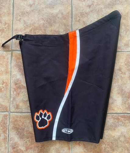 AK Custom Hockey Pant Shells Men’s XL Black Orange Tiger Paw