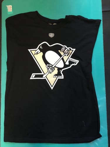 New Black Large Pittsburgh Penguins Shirt