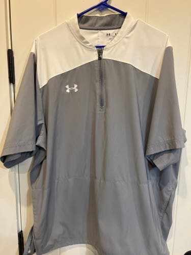 White Used XL Under Armour Jacket
