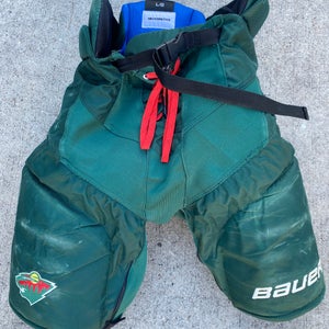 Bauer Nexus Pro Stock Hockey Pants Large Minnesota Wild Hunter Green NIEDERREITER 8612
