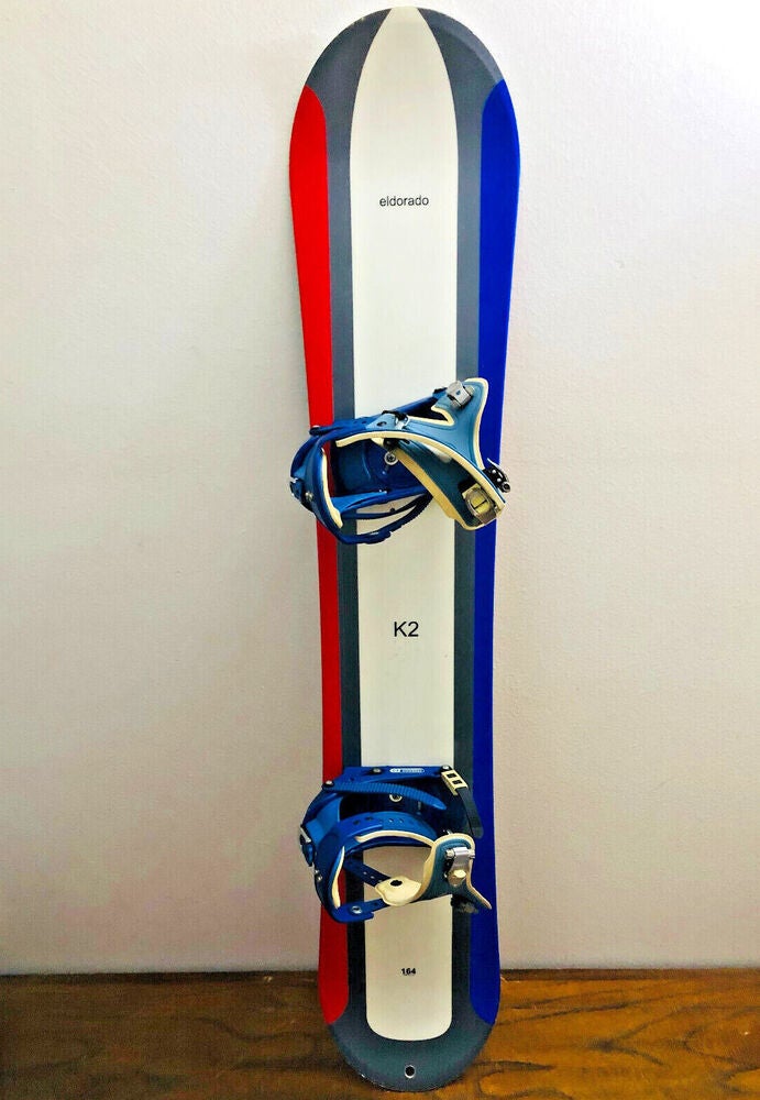 K2 Eldorado Men's Snowboard 164 cm. Burton Freeride Bindings El Dorado NICE!!! SidelineSwap