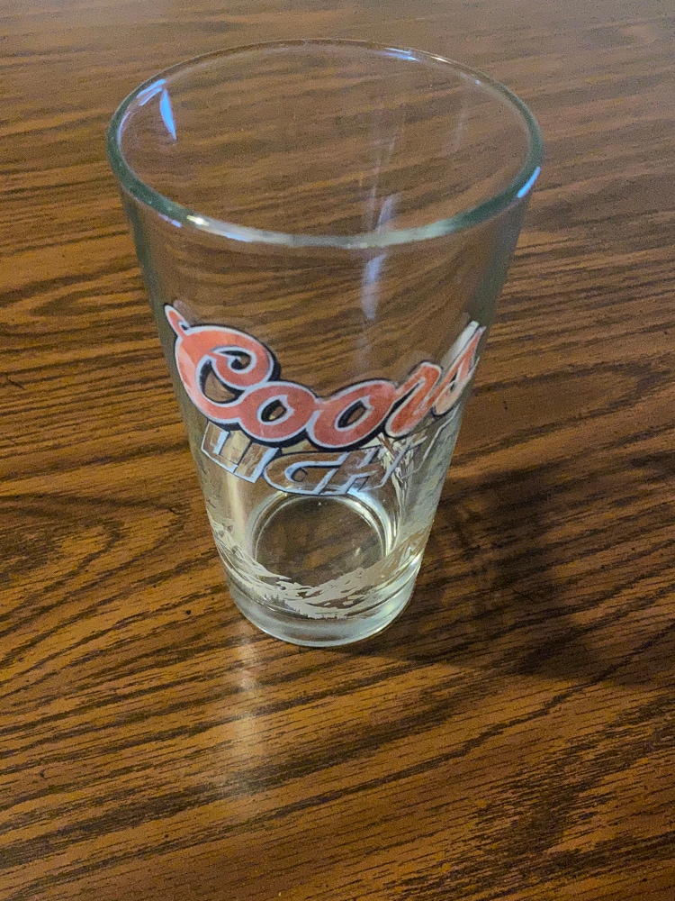 Coors Light Beer Company Drinking Glass