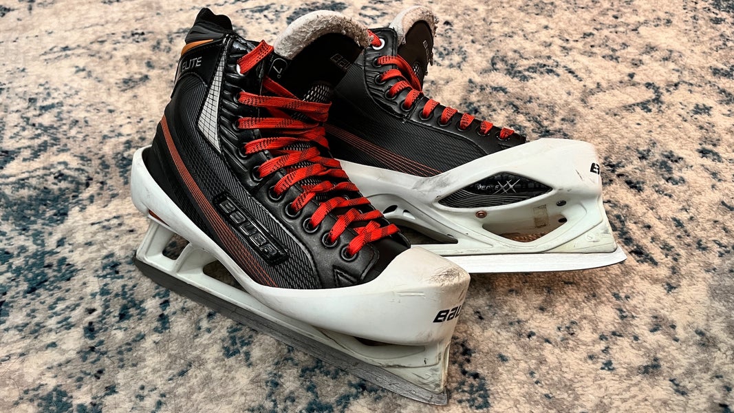 Used Bauer Regular Width Size 7 Elite Hockey Goalie Skates