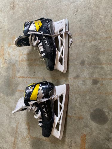Used Bauer Regular Width  Size 6.5 Supreme 3s Hockey Goalie Skates