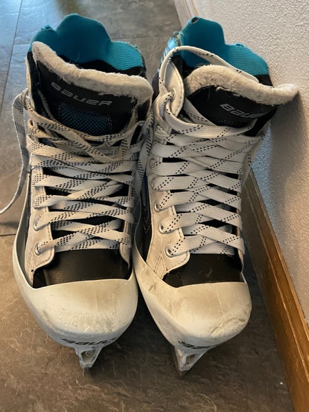 Used Bauer Regular Width Size 5 Reactor 2000 Hockey Goalie Skates