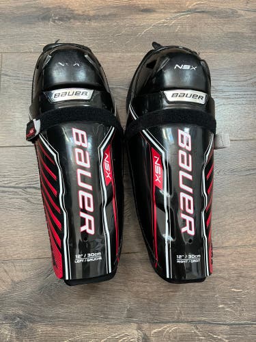 Used Bauer  NSX Shin Pads 12”