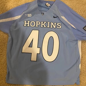 New Nike Men's XL Hopkin's Lacrosse game jersey