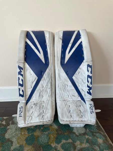 Used 28+1 CCM Lefevre Premier P2.5 Goalie Leg Pads