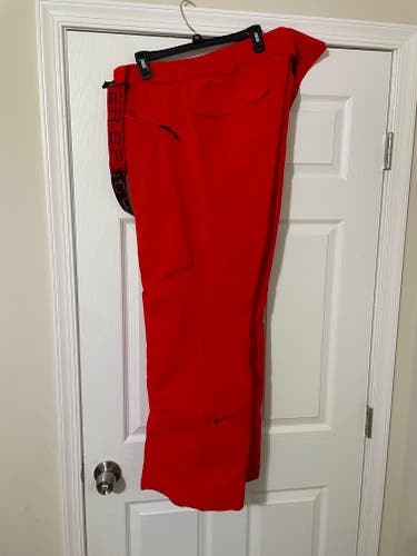 Spyder Mens Sentinel GTX Ski Pants, Large, Volcano