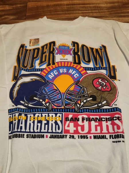 NEW Vintage Rare Super Bowl XXIX NFL Sports Sweatshirt Vtg Pullover Size  Large