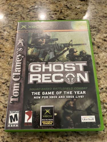 Tom Clancy's Ghost Recon (Microsoft Xbox, 2002) Complete w/ Manual - Tested