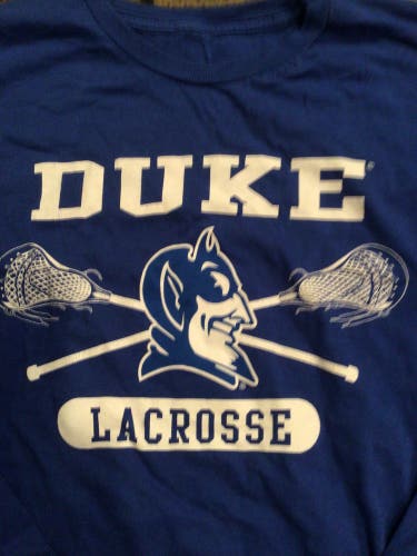 Duke lacrosse Youth XL long sleeve tee t shirt