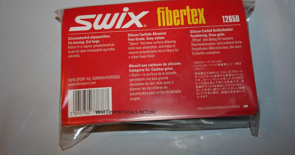 NEW Swix Fibertex Fiber Pad silicon GREY T265D 3 pack One Size