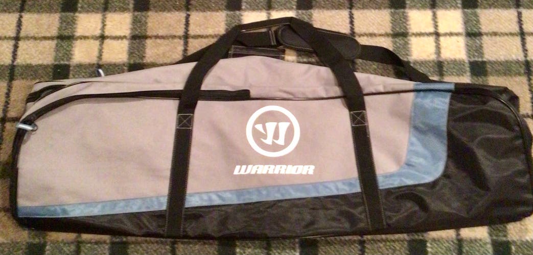 Warrior Grey blue black 43” lacrosse equipment bag