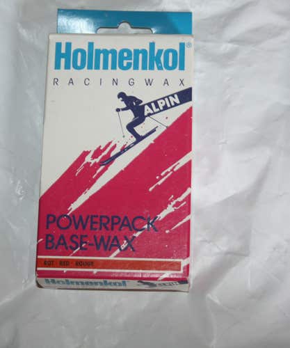 Holmenkol ski Wax -200 grams red powerpack Germany 18F tp 7F wax additives