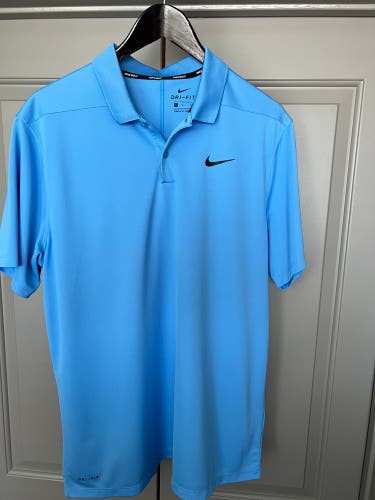 Men’s Like new Large Blue Nike Dri-Fit Golf Polo