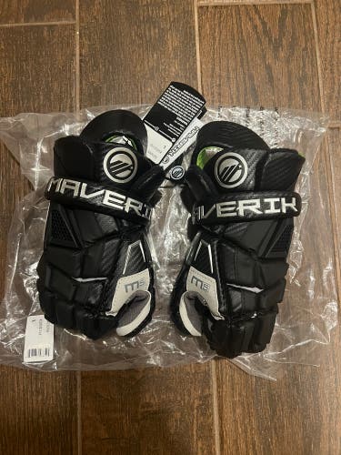 New Black Maverik 13" M5 Lacrosse Gloves