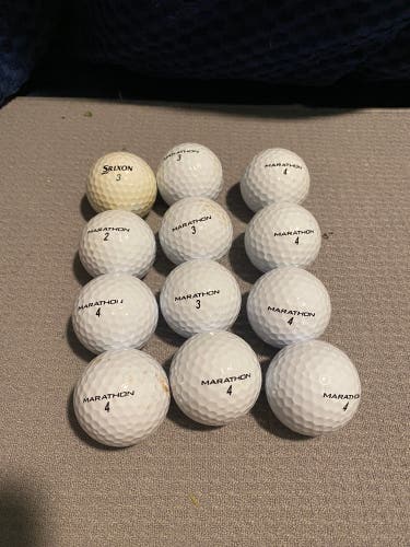 Used Srixon- Marathon 12 Pack (1 Dozen) Balls