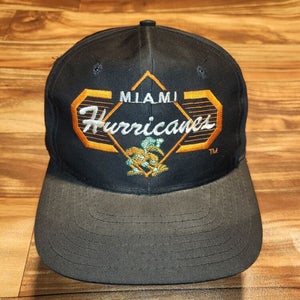 Vintage Miami Hurricanes NCAA Sports Hat Top Of The World Vtg Cap Snapback