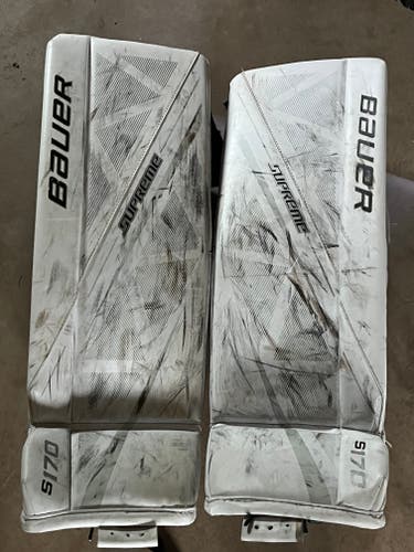 Used 28" Bauer Supreme S170 Goalie Leg Pads