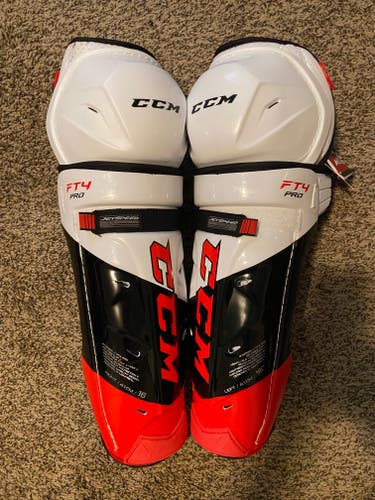 Brand New CCM JetSpeed FT4 Pro Shin Pads 16"