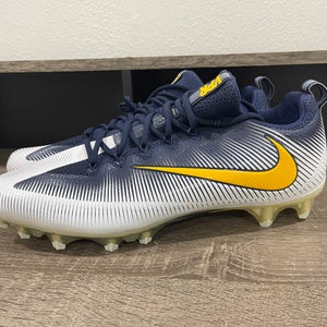 Men’s Size 14 Nike Vapor Untouchable Pro PF Football Cleats Blue/White/Yellow