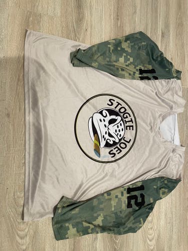 Stogie Joe’s camo hockey jersey