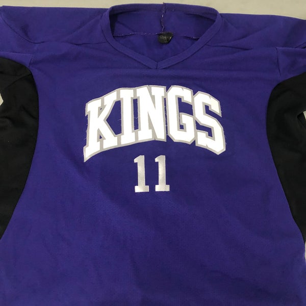 La Kings Purple Silver and Black Crown Jersey Reebok size L
