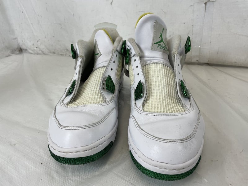 Used Nike Air Jordan 4 Retro Golf “masters” Metallic Green Cz2439-100 Mens 11.5 Golf Shoes