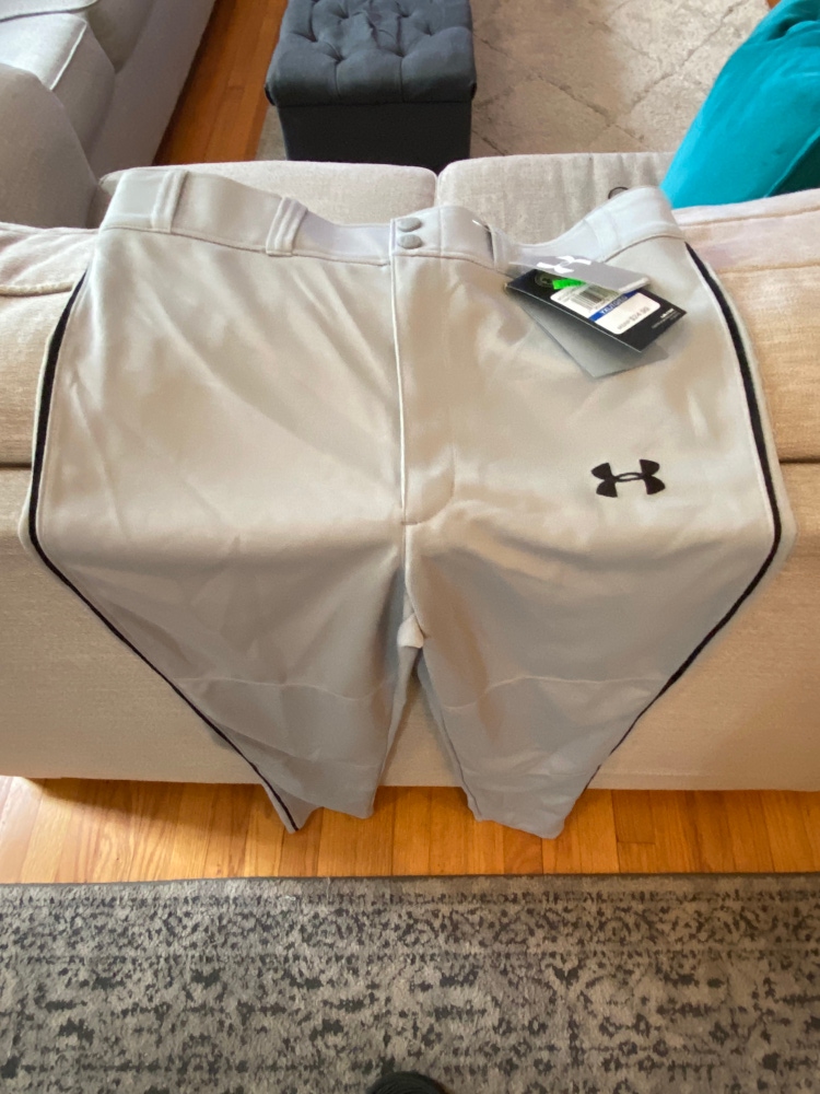 Gray New XL Under Armour Game Pants