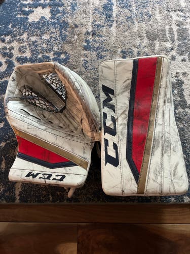 CCM EFLEX II Goalie Glove and Blocker AHL Pro Stock