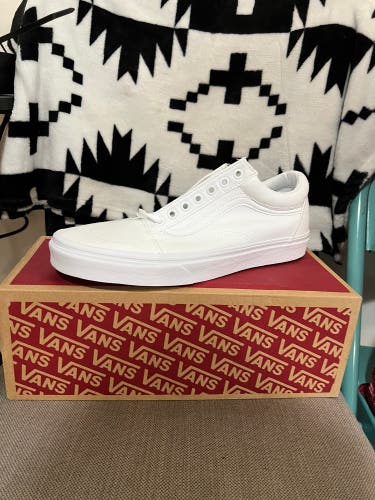 New Vans All White Old Skool