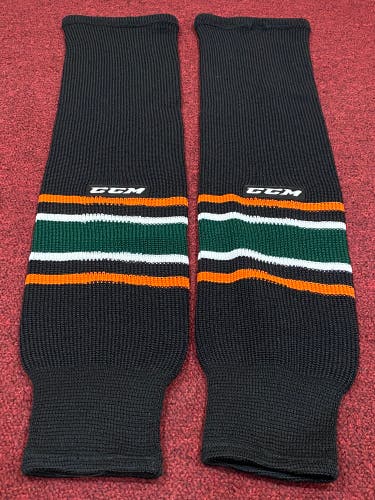 Quad City Mallards New Large CCM Pro Stock Socks Item#ECQCB