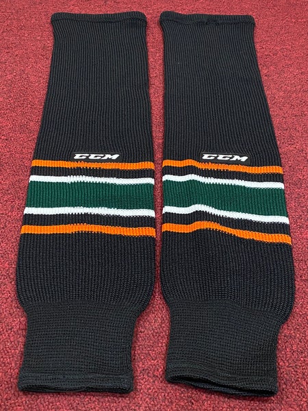Quad City Mallards New Large CCM Pro Stock Socks Item#ECQCB
