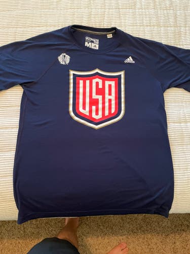 USA World Cup of Hockey Mens Climalite Shirt