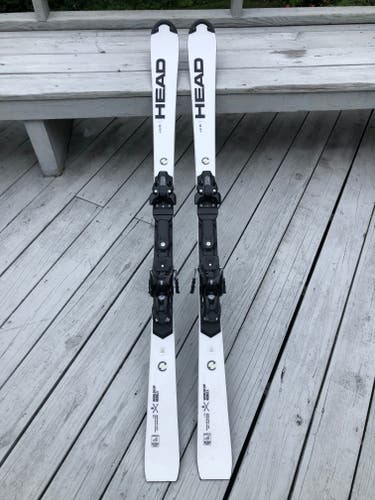 Used Unisex 2022 HEAD Racing World Cup Rebels e-SL RD FIS Skis With Bindings Max Din 16