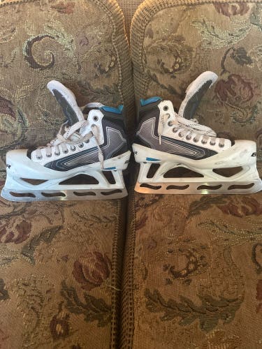 Used Bauer Regular Width Size 6 Reactor 7000 Hockey Goalie Skates