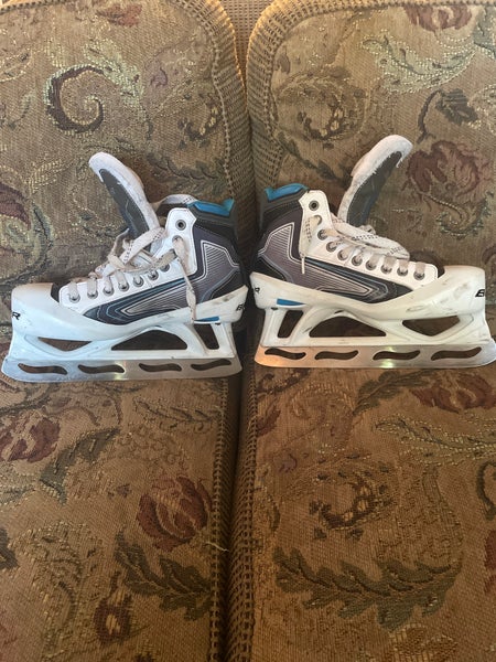 Used Bauer Regular Width Size 6 Reactor 7000 Hockey Goalie Skates