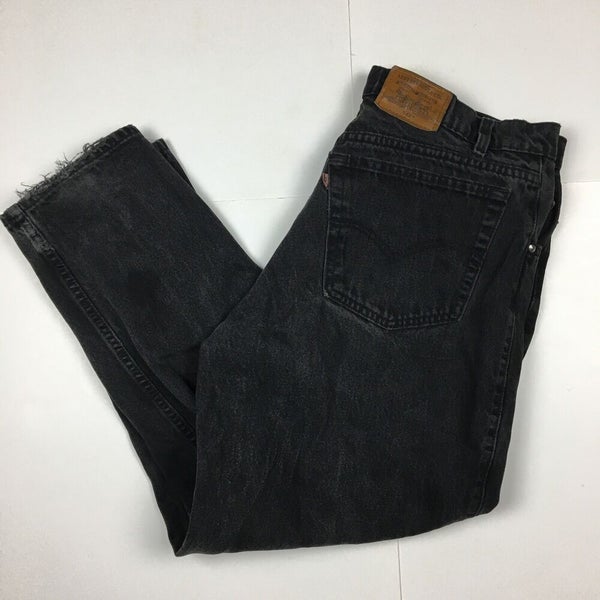 Vintage Levi's 545 Loose Fit Boot Black Denim Jeans in Mexico 38x30 |