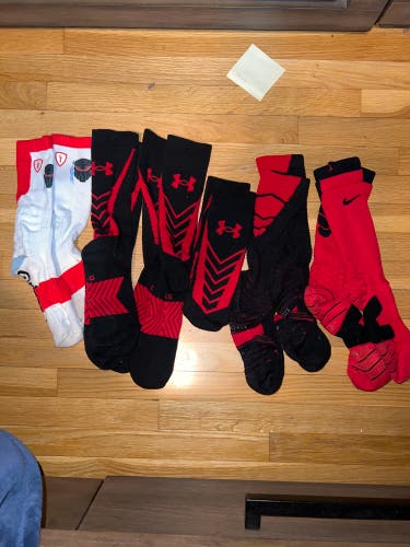 Under armors socks Nike Elite Socks Red Adrenaline Custom Socks